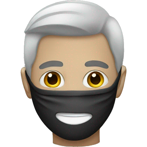 Masked man emoji