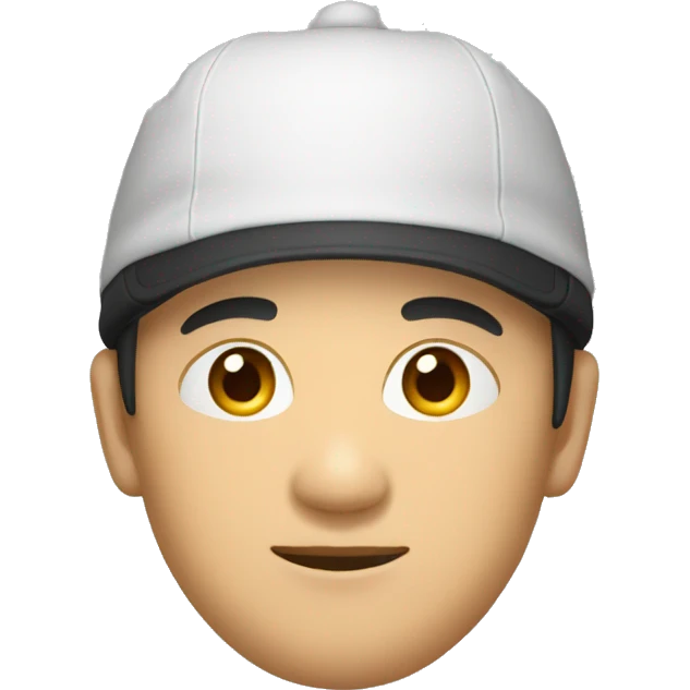 homme asiatique avec un bonnet noir  emoji