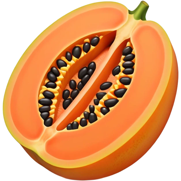 Cut open papaya emoji