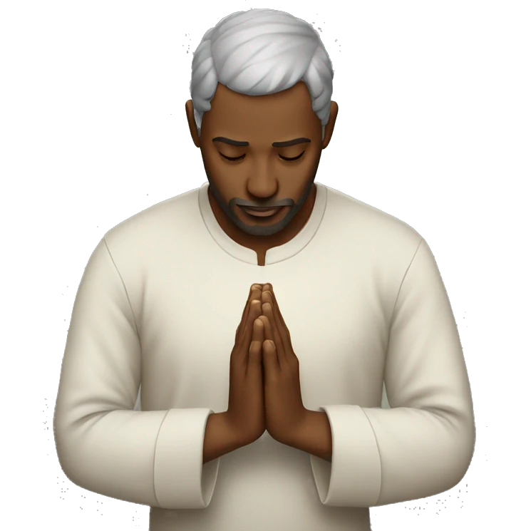 Man praying  emoji