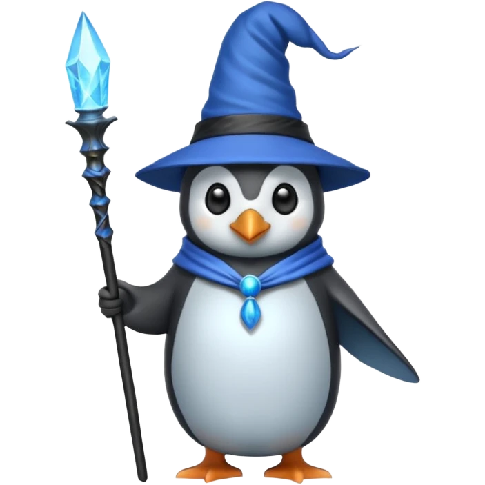 Penguin Wizard emoji