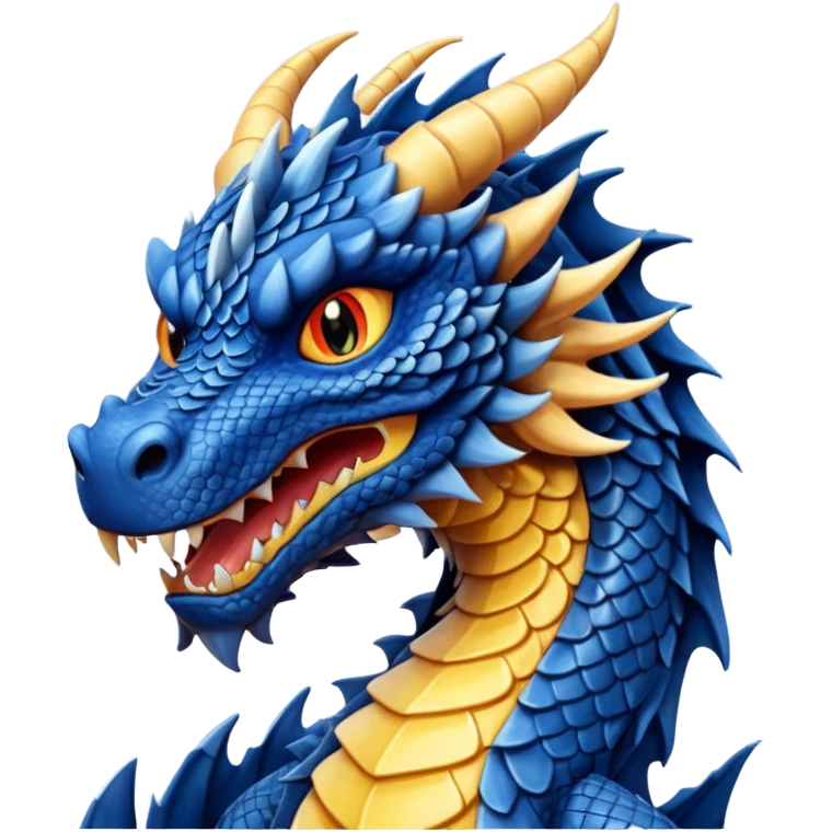 Navy blue dragon emoji
