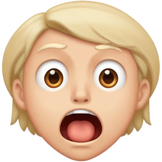 genuinely concerned face with mouth open emoji