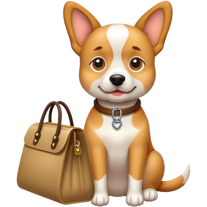 Dog with a bag emoji