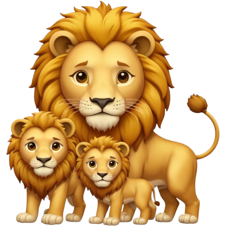 lion family emoji