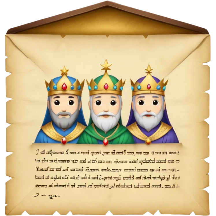 carta reyes magos emoji
