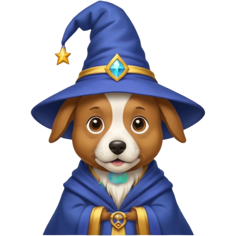 Dog wizard emoji