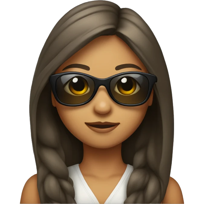 girl wearing sungladdes emoji
