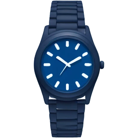 dark blue 
wrist watch emoji