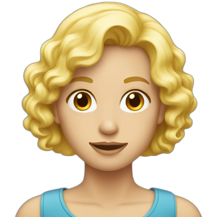 Un blond faché emoji