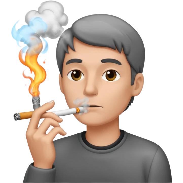 En train de fumer  emoji