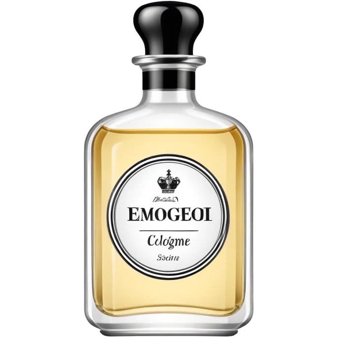 white and black luxury colonge  emoji