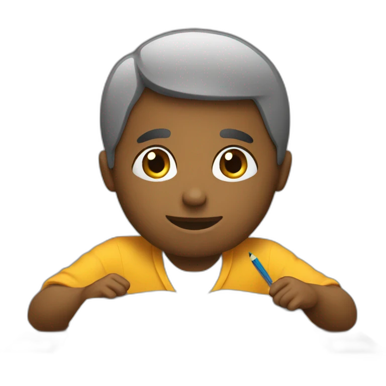 person studing emoji