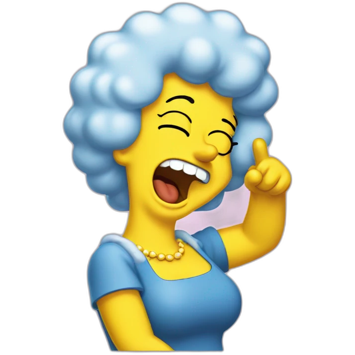 marge-simpsons-laughting emoji