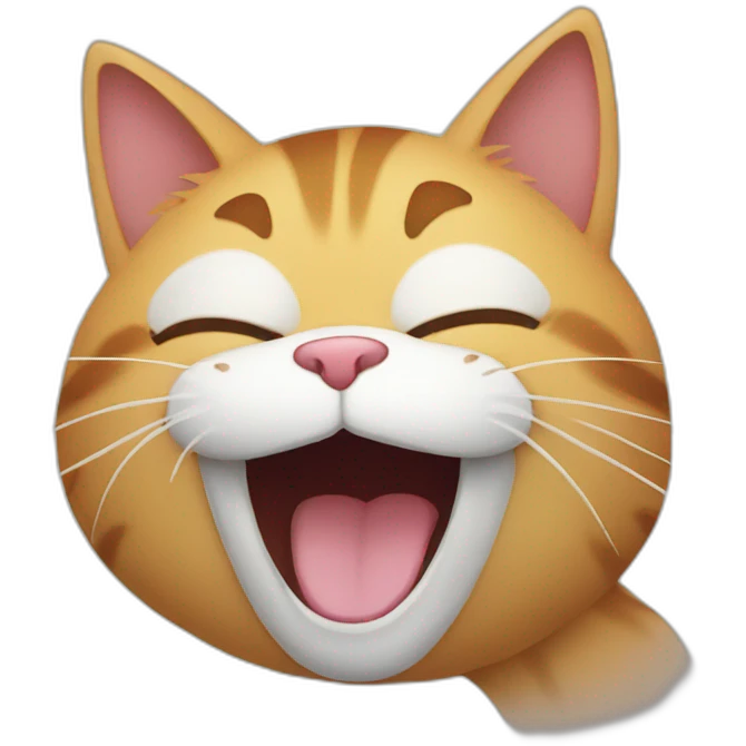 Cat laugh emoji