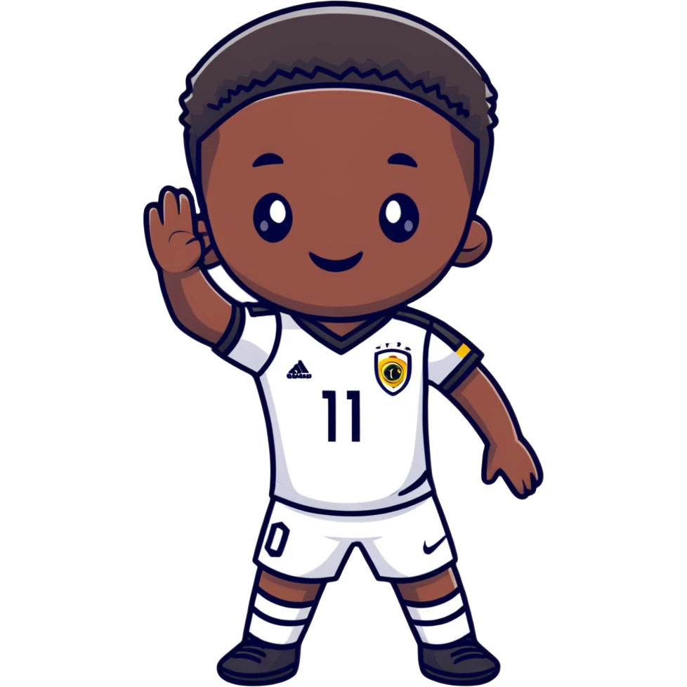 cartoon Vinicius Jr. emoji