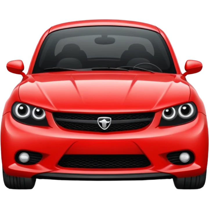 angry red car emoji