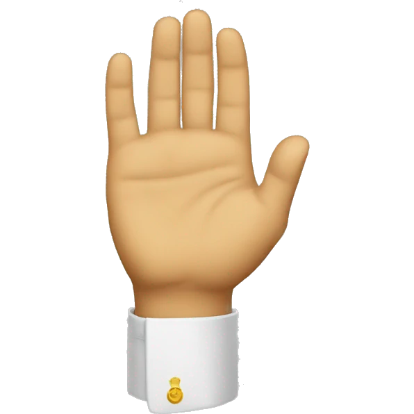 The Dictator Hand emoji