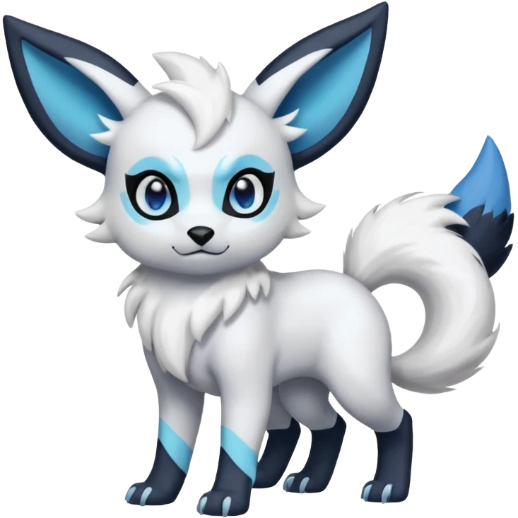 Pastel Absol-Umbreon-fusion (full body) emoji