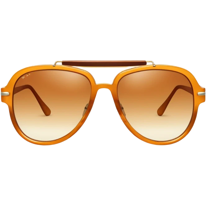 Retro oversized 70s sunglasses with large tinted lenses and thick frames, aviator style emoji