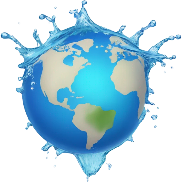 globe water splash emoji