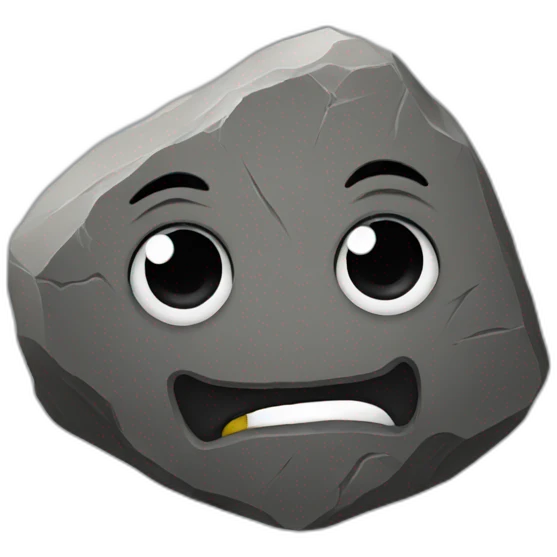 Rock emoji