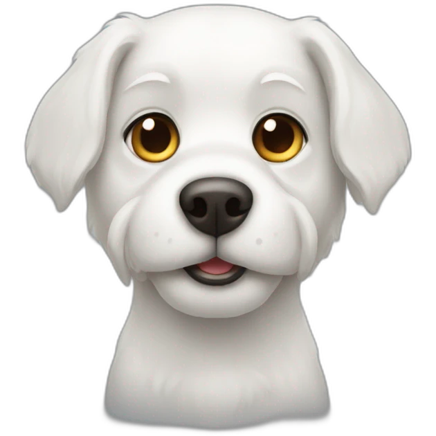 white dog haitan emoji
