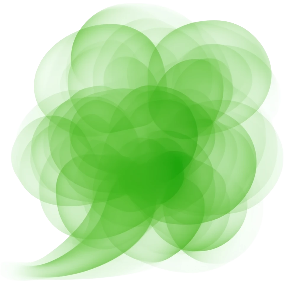 green smoke from cauldron but without the cauldron emoji