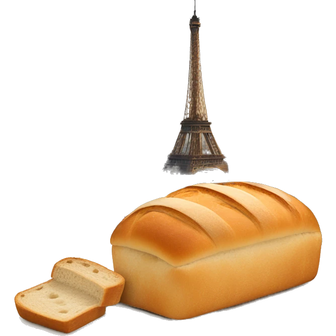Bread on eifel tower emoji
