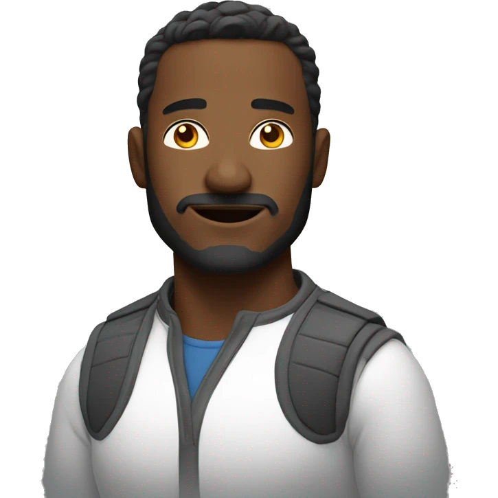 masculine man with energy emoji