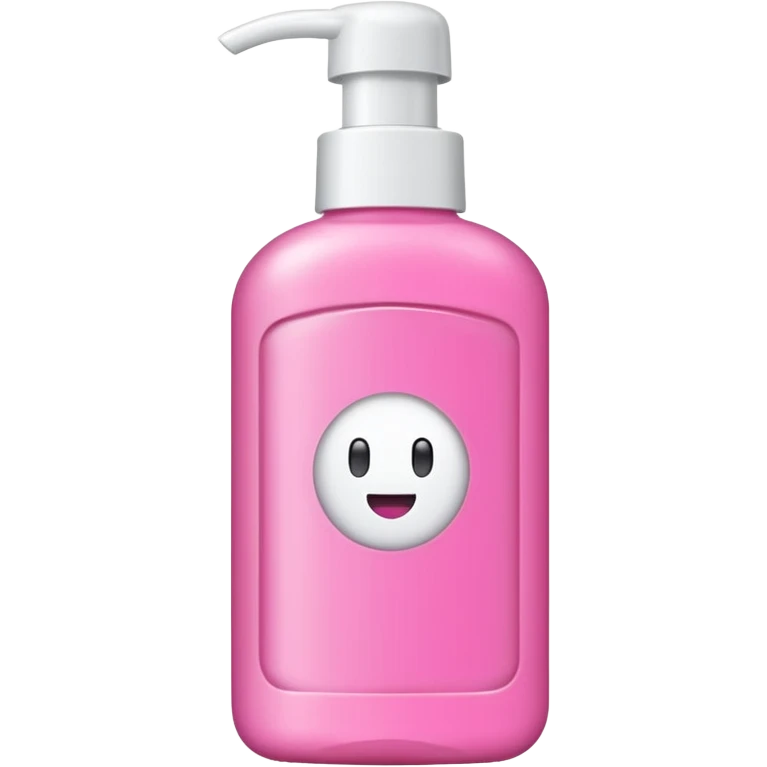 shampoo bottle in pink colour emoji