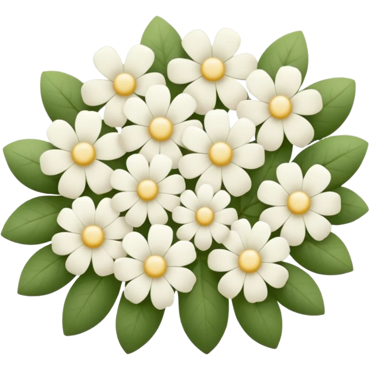 One White flowers  emoji
