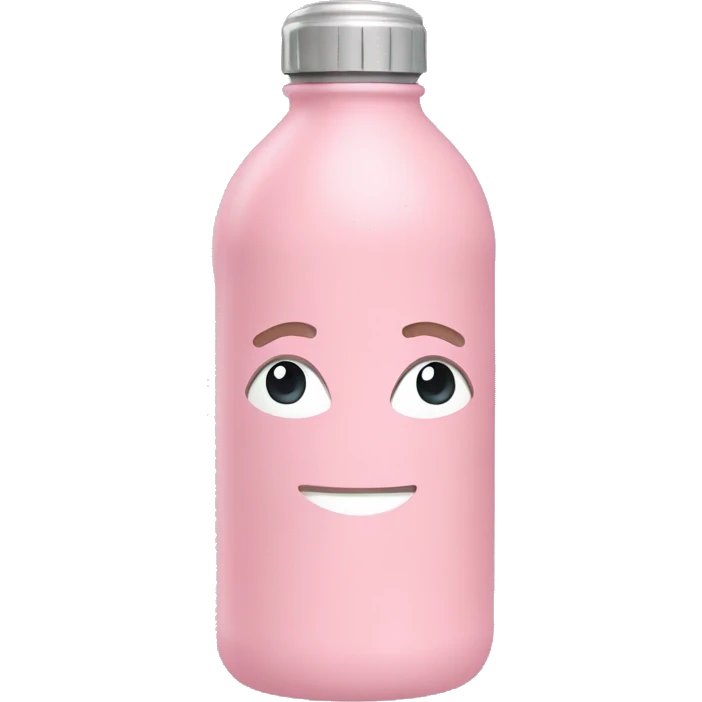 Light pink water bottle emoji