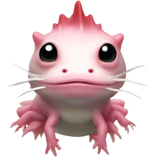 Santa axolotl emoji