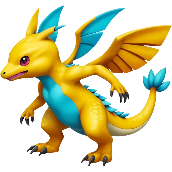 Cool Pokémon-Fakemon-hybrid full body emoji