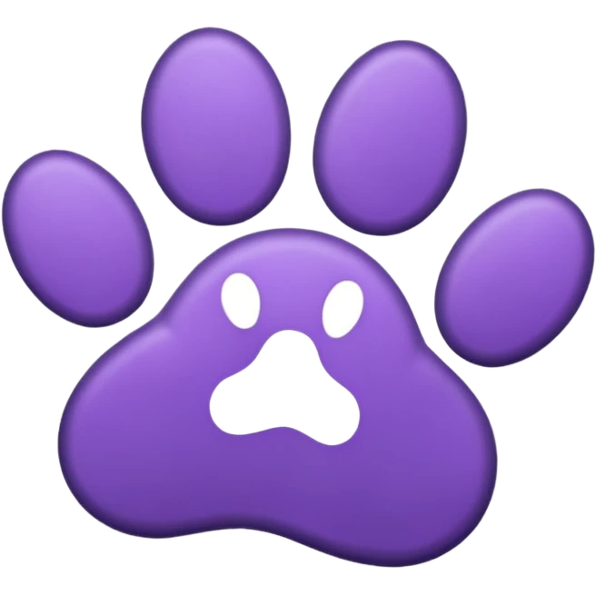 purple-pawprint emoji