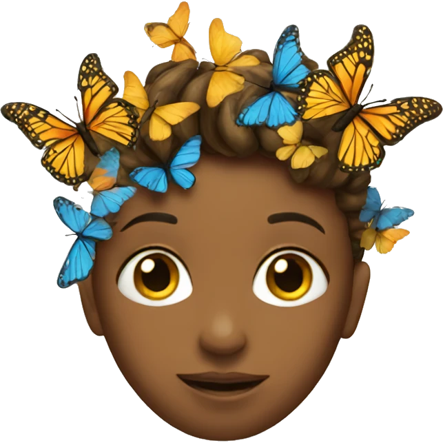 Face with butterflies emoji