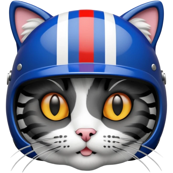 buffalo bills helmet on black and white cat emoji