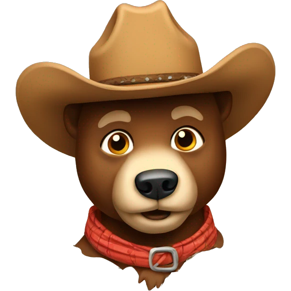 Cowboy bear emoji