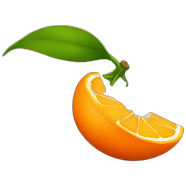 tangerine smiling emoji