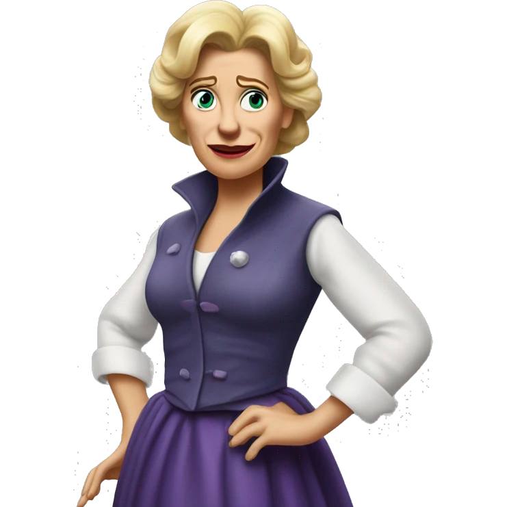 Ursula von der Leyenl very photorealistic shrugs emoji