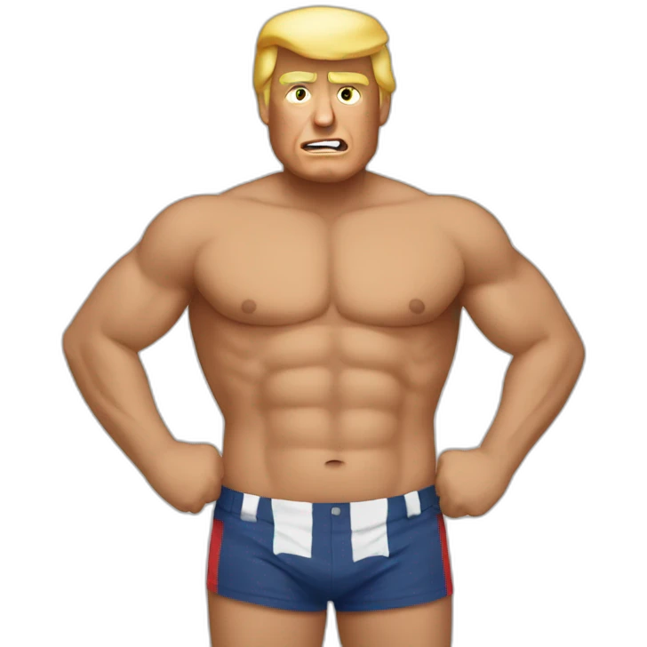 Trump shirtless emoji