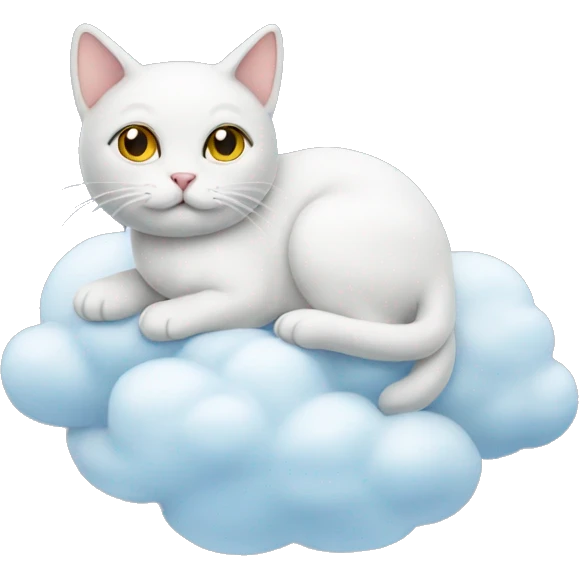 cat on a cloud emoji