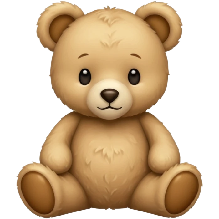 Beige teddy e emoji