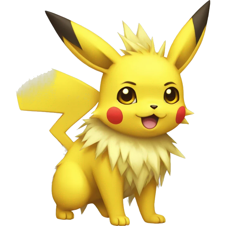 Pikachu-Jolteon full body emoji