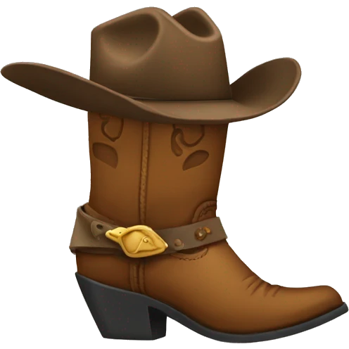 botas de cowboy  emoji