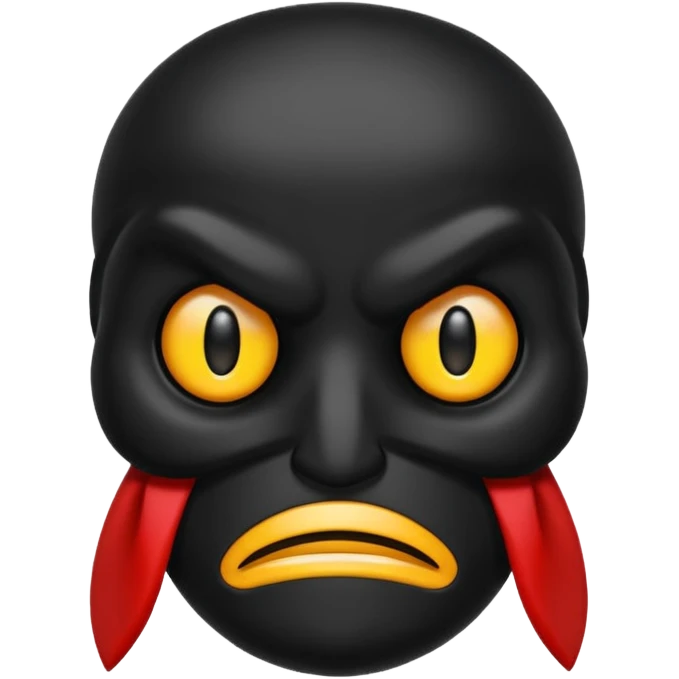 Icono Lazo Negro luto para whatsapp emoji
