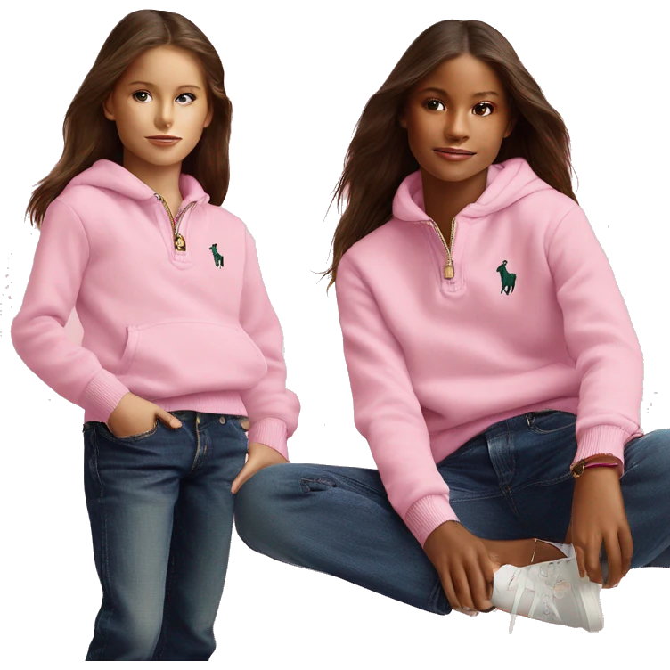 Ralph Lauren Pullover rosa Girls emoji