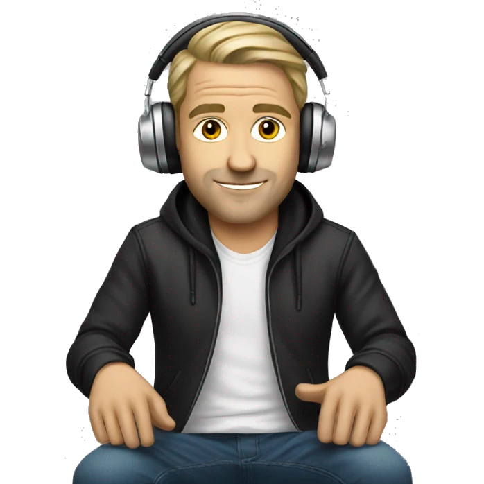Dj white man emoji