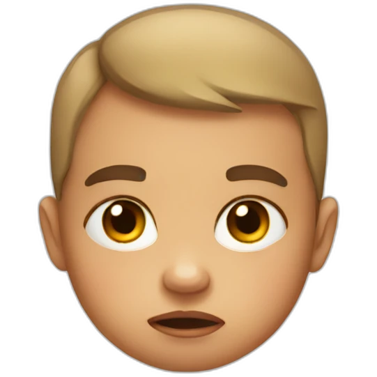 grumpy baby emoji
